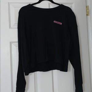 Hollister cropped long sleeve shirt